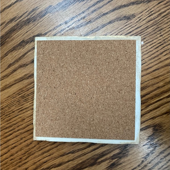 ☕️💀SKELLETON💜COFFEE💀☕️4x4 decorated tile w/cork back.Heat&water resistant🌟NEW🌟 - Picture 2 of 4